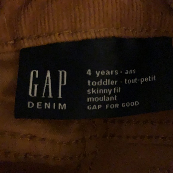 GAP Kids 4-rust corduroy denim skinny fit - Picture 3 of 3